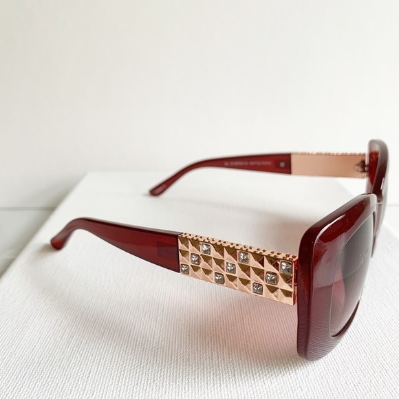 NWT retro vintage style red and gold sunglasses - Picture 3 of 7